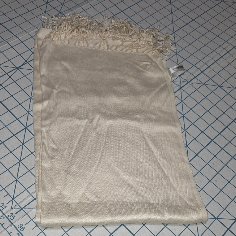 Worthington Cream Scarf, 20" x 70"